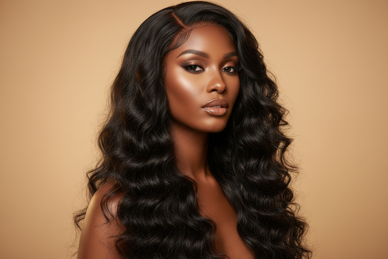 Golden Synthetic Hair