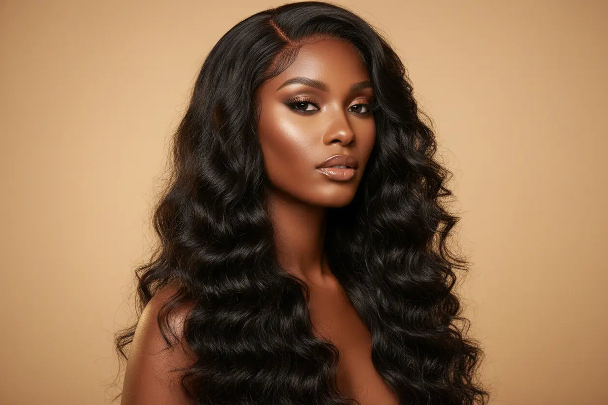 Golden Synthetic Hair